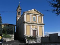 La Chiesa parrocchiale di Filago, cittadina nei pressi  di Bergamo, famosa per un festival musicale in agosto- © Giorces - Wikipedia