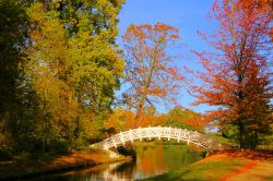 I giardini del Wörlitzer Park vicino a Dessau nella cittadina di Worlitz 