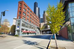 Edifici di Seattle in estate, stato di Washington.
