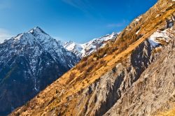 Escursione nelle Alpi nei dintorni di Venosc, Francia.
