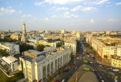 Fotografia aerea della piazza centrale di Kharkiv, Ucraina. - © Lestertair / Shutterstock.com 