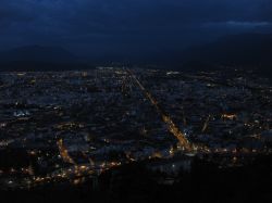 Grenoble vista  panoramica dalla cima della ...