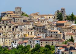 Il borgo antico di Altomonte in Calabria, massiccio del Pollino.

