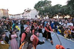 Il Carnevale Medievale Sancascianese a San Casciano in Val di Pesa in Toscana.
