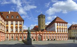 Il castello antico di Bayreuth, Baviera, Germania. La città è stata menzionata la prima volta nel 1194: a fondarla sarebbero stati i conti di Andechs.


