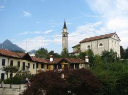 Il centro di Pedavena, località delle prealpi venete