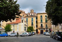 Il centro storico di Eboli in provincia di Salerno, ...