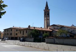 Il centro storico di Pagazzano in Lombardia