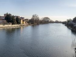 Il fiume Adda in lombardia fotografato dalla località di Vaprio