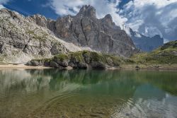 Il Lago Coldai di Alleghe, si trova tra il CIvetta e l'omonima montagna, Dolomiti Venete