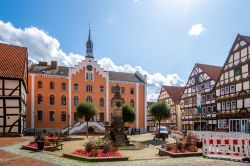 Il Municipio nel centro storico di Hofgeismar in Germania, Land Assia