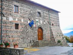 Il Palazzo Municipale di Radicofani (Toscana).



