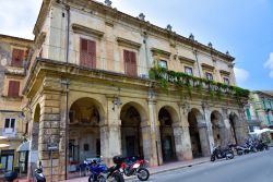 Il Palazzo Salemi in centro a Modica, Sicilia