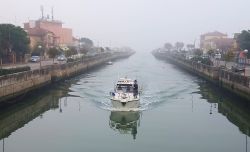 Il porto canale a Casalborsetti in inverno - © Caludio Tabanelli