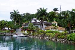 Il porto Errol Flynn Marina a Port Antonio, Giamaica. Questa località giamaicana è stata resa famosa dall'attore e regista Errol Flynn: fu proprio lui infatti a comprare quest'isola ...