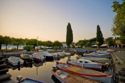 Il porto turistico sul lago di Garda a San Felice del Benaco