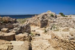 Il sito archeologico di Mozia, isola di San Pantaleo a Marsala in Sicilia.