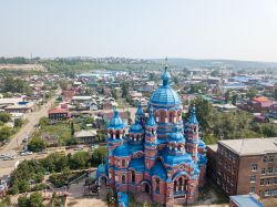 Irkutsk, Russia: la chiesa Kazanskys si trova a nord del fiume Ushakovka, fuori dal centro storico della città.