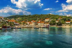 L'isola di Sipan (Giuppana) arcipelago delle Elafiti non lontano da Dubrovnik in Croazia