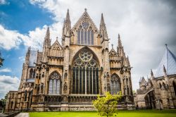 La cattedrale gotica di Lincoln, Inghilterra. Per oltre 300 anni è stata l'edificio più alto del mondo.

