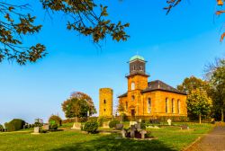 La chiesa evangelica di Wittelsberg a Ebsdorfergrund in Germania, non lontano da Marburgo