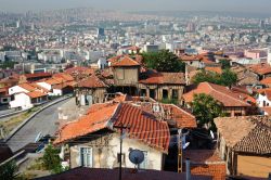 La citta vecchia di Ankara Turchia sullo sfondo ...