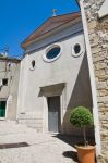 La facciata della chiesa del Carmine a Sant'Agata di Puglia, Italia. Risale al 1750 questa chiesa cittadina.
