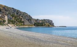 La spiaggia di Bova Marina in Calabria, premiata bandiera Blu