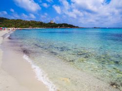 La spiaggia di Cala Pira a Castiadas, Costa Rei, Sardegna