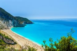 La costa di Mylos sull'isola di Lefkada, ...
