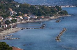 La spiaggia e il mare di Agnone Cilento, costa della provincia di Salerno, in Campania