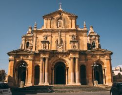 La suggestiva chiesa di San Nicola a Siggiewi, isola di Malta. Costruita fra il 1676 e il 1693 in stile barocco, è stata progettata dall'architetto Lorenzo Gafà. E' uno ...