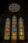 La vetrata istoriata di una chiesa di Tournai, Belgio - © Jonas Muscat / Shutterstock.com