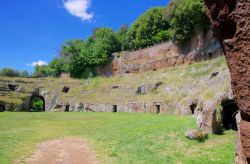 La visita all'anfiteatro romano di Sutri nel Lazio