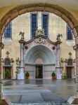 L'abbazia di Lilienfeld nei pressi di Sankt Polten, Bassa Austria. In questa immagine il portale del monastero cistercense.

