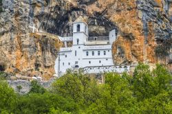 Il monastero di fede cristiano ortodossa di Ostrog, Niksic, Montenegro. Fondato da Basilio, vescovo metropolita dell'Erzegovina nel XVII° secolo, questo luogo rappresenta il centro di ...