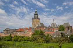 Panorama del centro storico di Zutphen, Olanda. 
