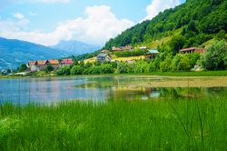 Panorama del lago Plav e del paesaggio limitrofo, Montenegro. Ai margini dell'entroterra montenegrino questa località di circa 5 mila abitanti è circondata da paesaggi incantevoli.



 ...