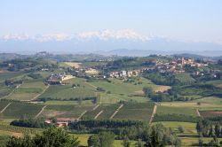 Il Panorama di Castelnuovo Calcea in Piemonte, tra le colline vinicole dell'Astigiano - ©  Piedmont Properties, CC BY-SA 3.0, Wikipedia