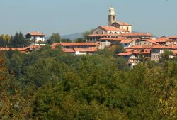 Panorama di Soriso vicino al Lago d'Orta in Piemonte