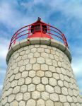 Particolare del faro di Sanary-sur-Mer, Francia.
