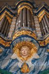 Particolare delle decorazioni dell'organo nella chiesa di Wuppertal, Germania - © Elena Klippert / Shutterstock.com
