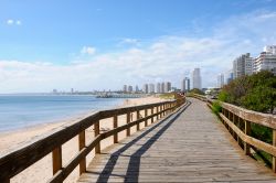 Passeggiata lungomare a Punta del Este, Uruguay.
