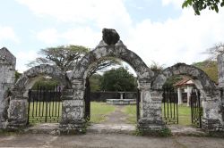 I resti di un villaggio spagnolo sull'isola di Guam, Stati Uniti.



