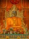 Il ritratto di Phra Chao Plalakaeng (Phra Mahamuni) a Wat Hua Wiang, Mae Hong Son, nel nord della Thailandia. Questo tempio, che risale alla seconda metà del XIX° secolo, ospita al ...