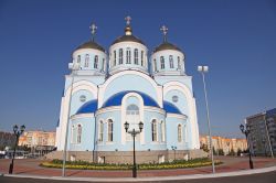 Saransk, capitale della Repubblica di Mordvini (Russia). Una chiesa del centro storico cittadino.

