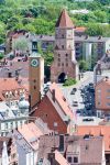 Scorcio dall'alto della città di Augusta, Germania: fotografia scattata dalla Perlachturm - © manfredxy / Shutterstock.com