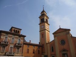 Scorcio della piazza principale di Carpaneto Piacentino, Emilia-Romagna