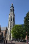 Torre campanaria nel centro storico di Middelburg, Olanda.

