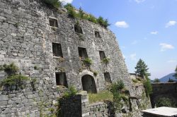 Una vista del Forte di Fenestrelle nelle Alpi Piemontesi
